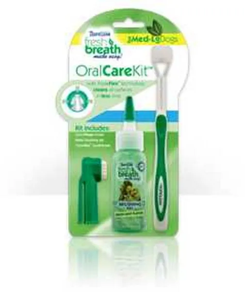1ea Tropiclean Fresh Breath Large Oral Care Kit - Health/First Aid